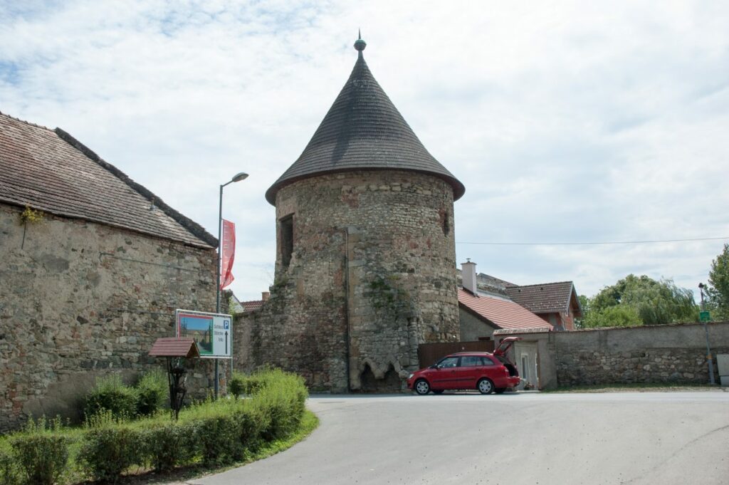 The old Castle Walls, Marchegg, Austria.