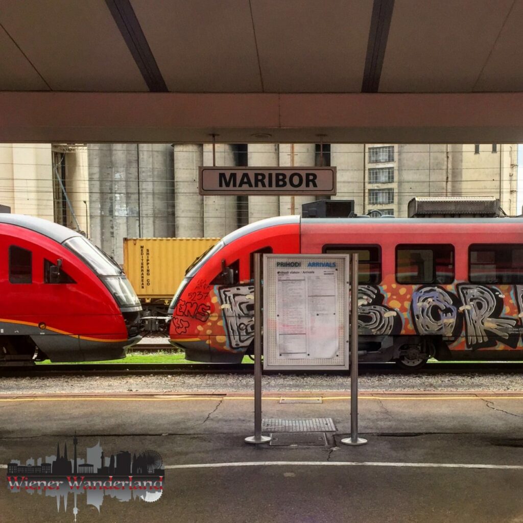 Trains at Maribor Station