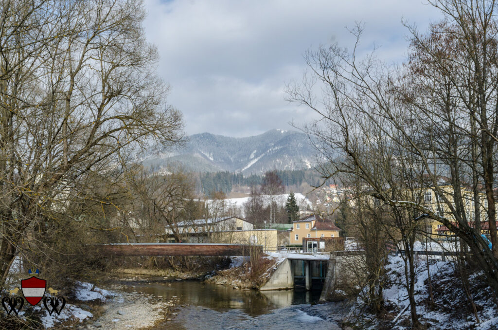 Mürzzuschlag and the river Mur