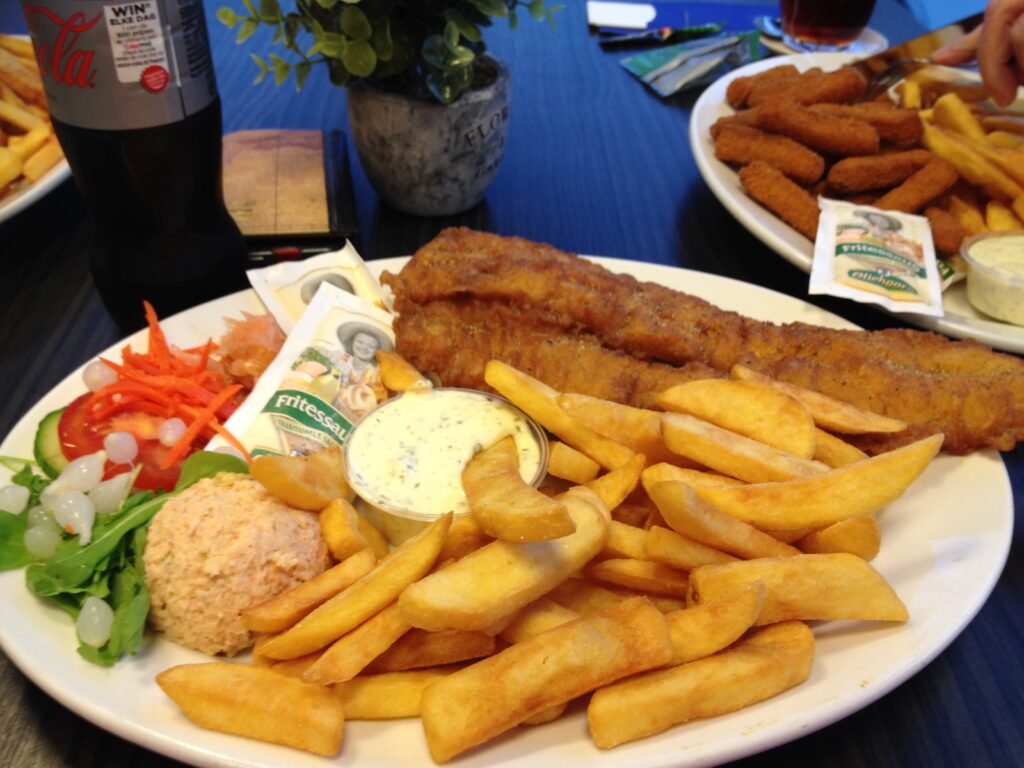 Fish and chips, Dutch style.