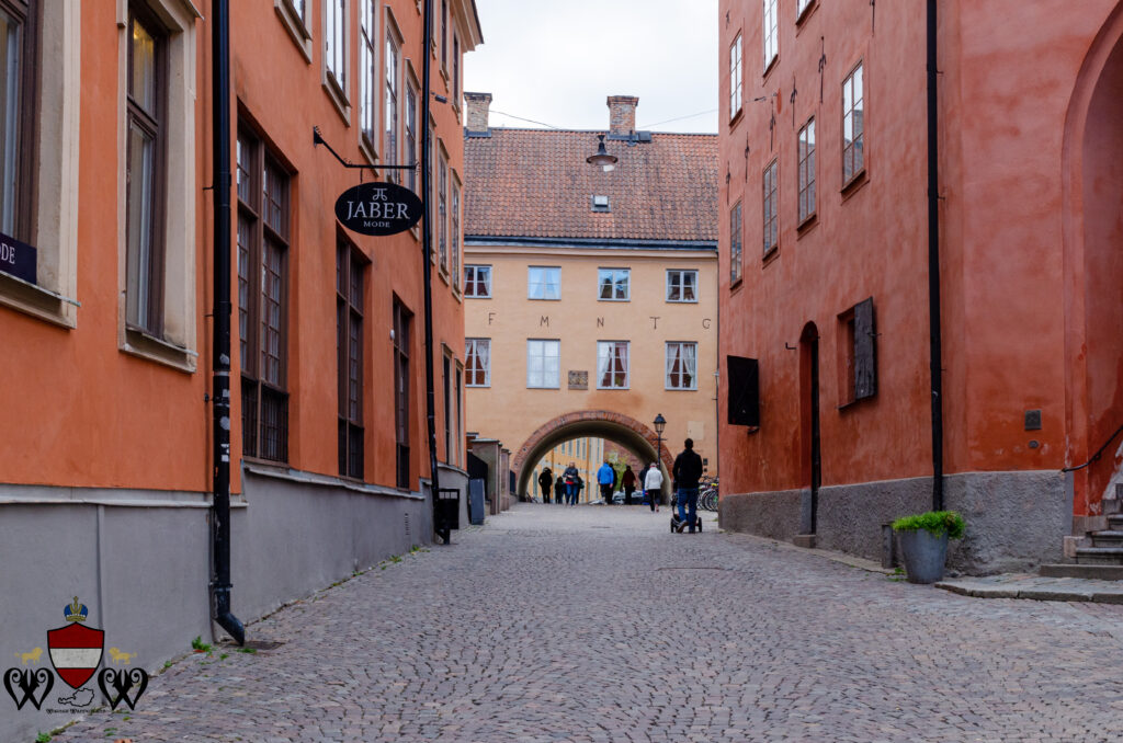 Old Uppsala cobbled street