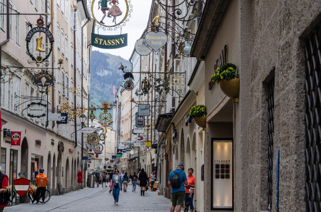 Salzburg Old town in COVID